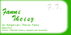 fanni theisz business card